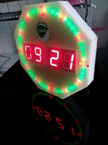 Đồng hồ vạn niên tròn PIC16F684 LED 7 đoạn LDNam