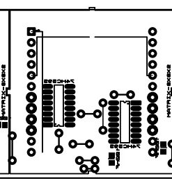 Lịch vạn niên ma trận pic16f877a LDNam - Bố trí linh kiện khối hiển thị LED ma trận