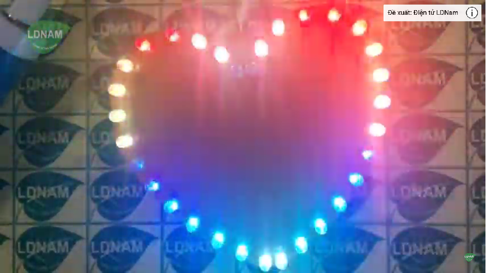 Tự làm đèn LED trái tim 32 LED 7 màu với 89S52 LDNam