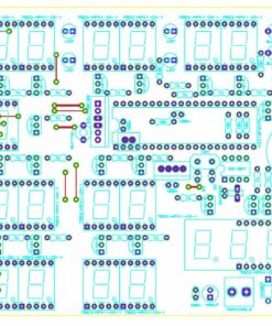 Sơ đồ bố trí linh kiện Lịch vạn niên có âm lịch LDNam thời gian thực LED 7 đoạn PIC16F877A