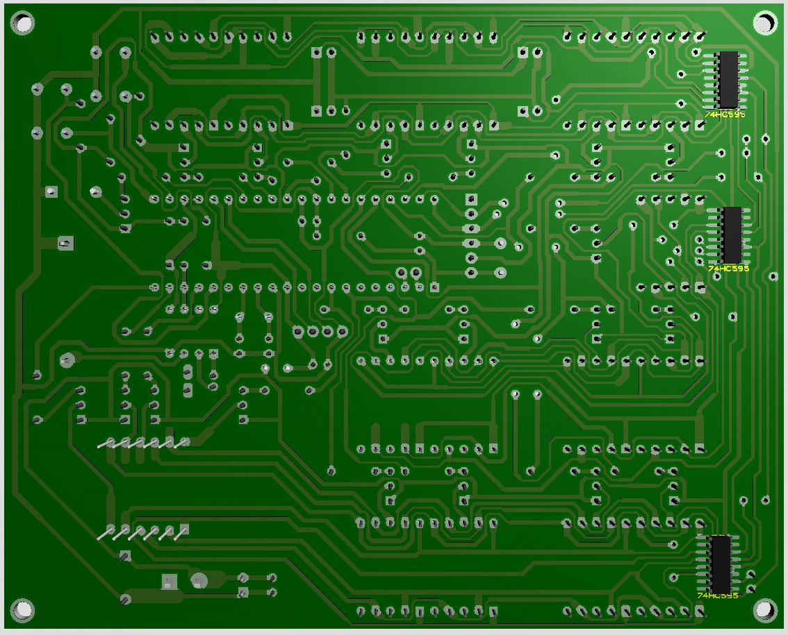 Mặt sau 3D Lịch vạn niên có âm lịch LDNam thời gian thực LED 7 đoạn PIC16F877A Mặt sau 3D Lịch vạn niên có âm lịch LDNam thời gian thực LED 7 đoạn PIC16F877A