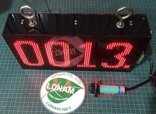 Bộ đếm sản phẩm 4 số 2 mặt LED ma trận P4 LDNam