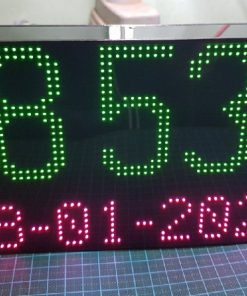 Đồng hồ treo tường bảng LED ma trận P4 full màu LDNam
