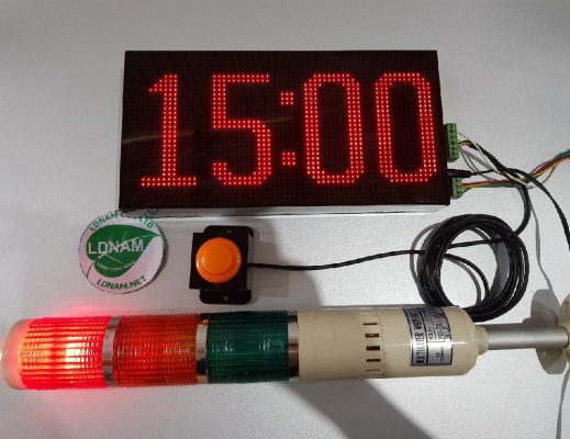Đồng hồ bấm giờ 3 đèn báo 1 nút nhấn LDNam