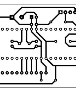 Sơ đồ mạch in mạch đo nhiệt độ độ ẩm PIC16F877A DHT11 hiển thị LCD LDNam